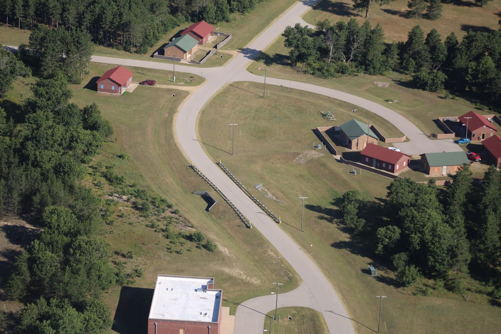 Aerial views of Fort McCoy training areas