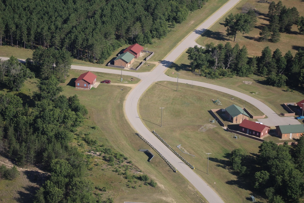 Aerial views of Fort McCoy training areas