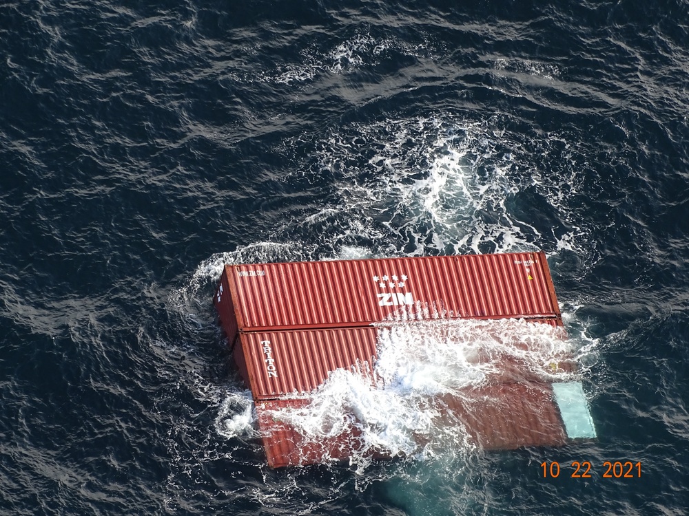 U.S., Canadian Coast Guard responds to container ship losing 40 containers in Strait of Juan de Fuca
