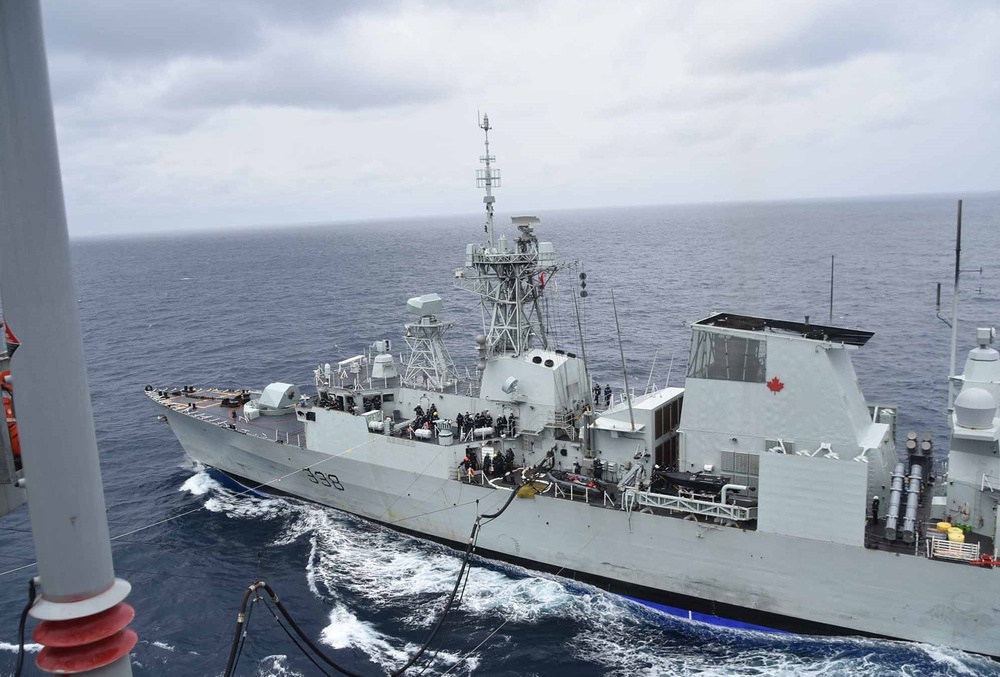 Tippecanoe Resupplies Canadian Ship