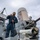 FC2 Eric Jordan Sweeps the Aft Missile-deck during a Fresh Water Wash-down Aboard USS Dewey