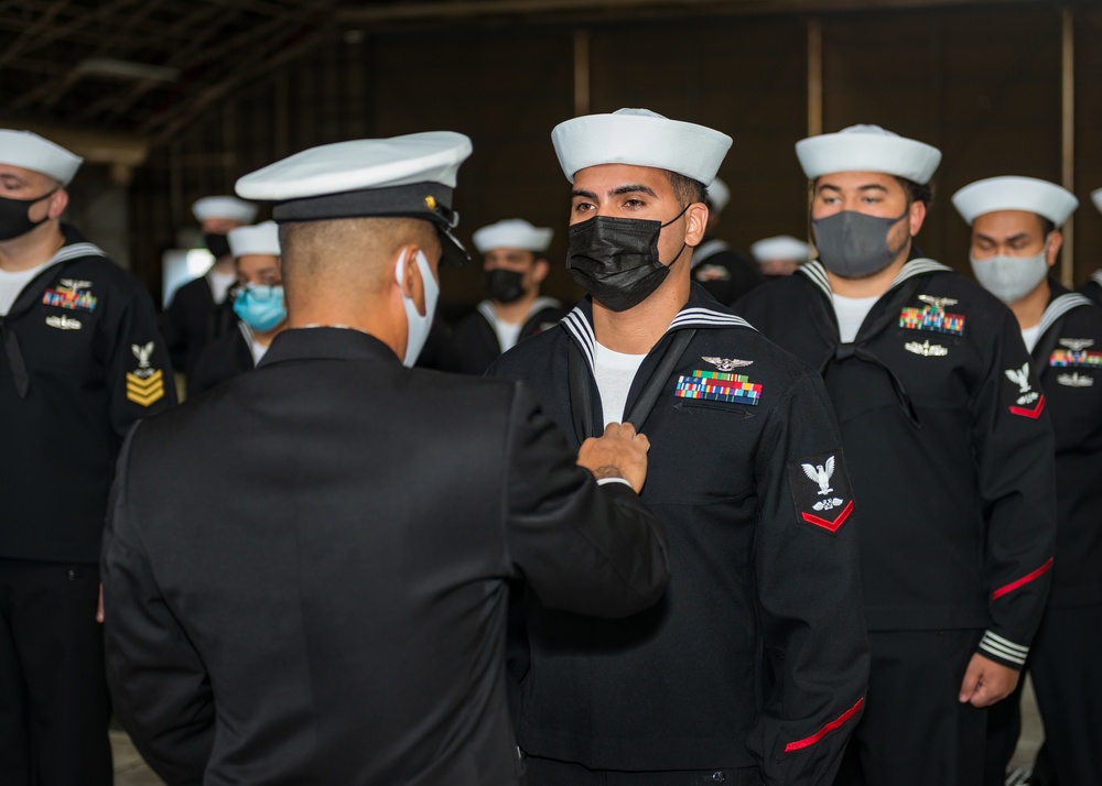 NAF Atsugi Service Dress Blues Inspection