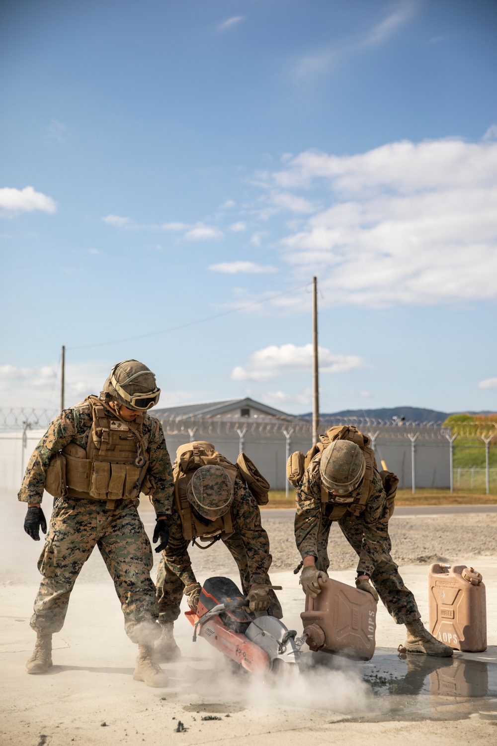 Exercise Active Shield 2021: Marine simulate airfield damage