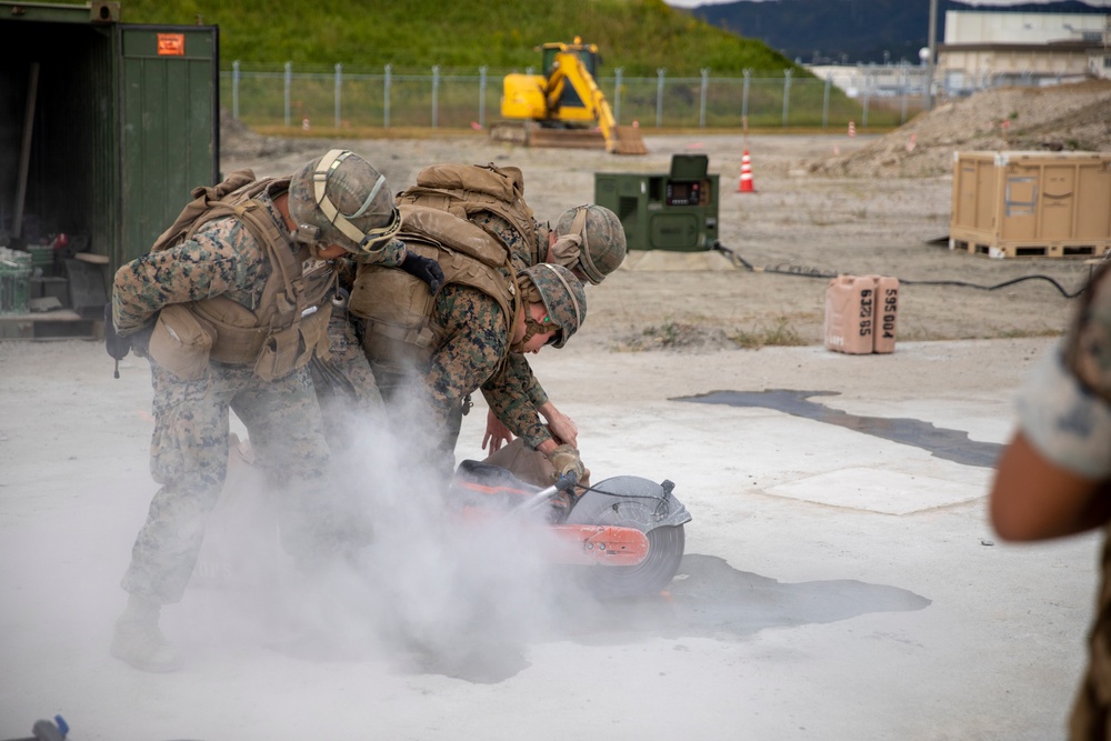 Exercise Active Shield 2021: Marine simulate airfield damage