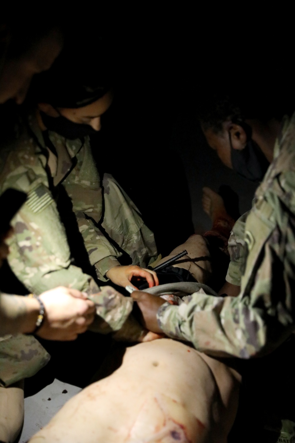 Medics with Task Force Sovereign provide Tactical Combat Casualty Care class to Soldiers at Camp Buehring