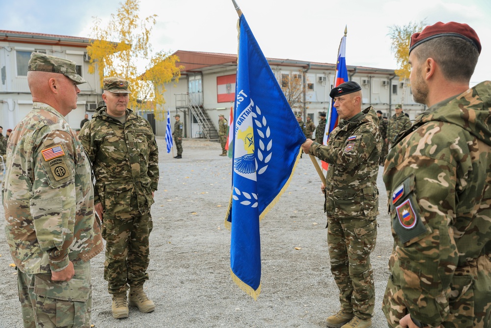 Transfer of Authority Ceremony for KFOR Regional Command East’s Non-Kinetic Battalion