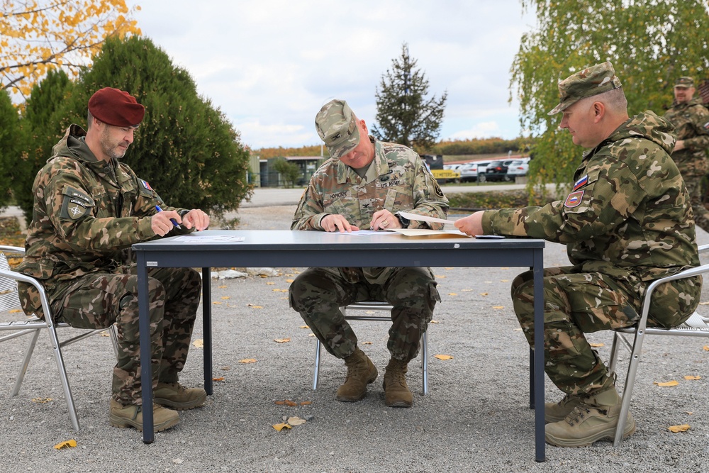 Transfer of Authority Ceremony for KFOR Regional Command East’s Non-Kinetic Battalion