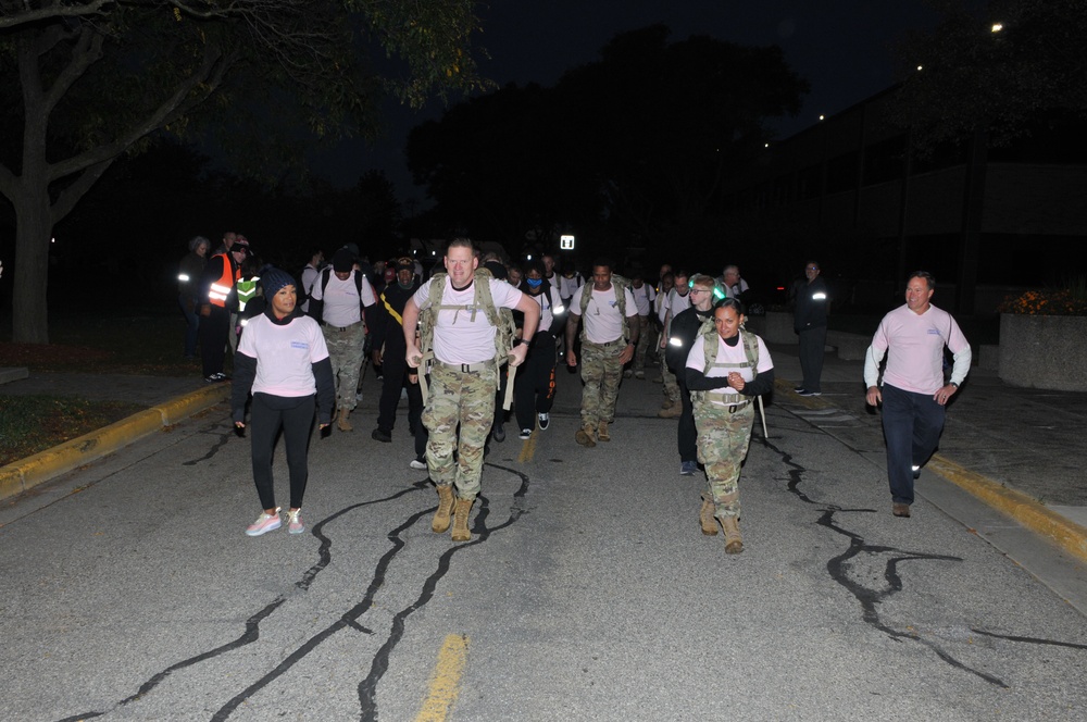 Werner leads Breast Cancer Awareness Ruck March
