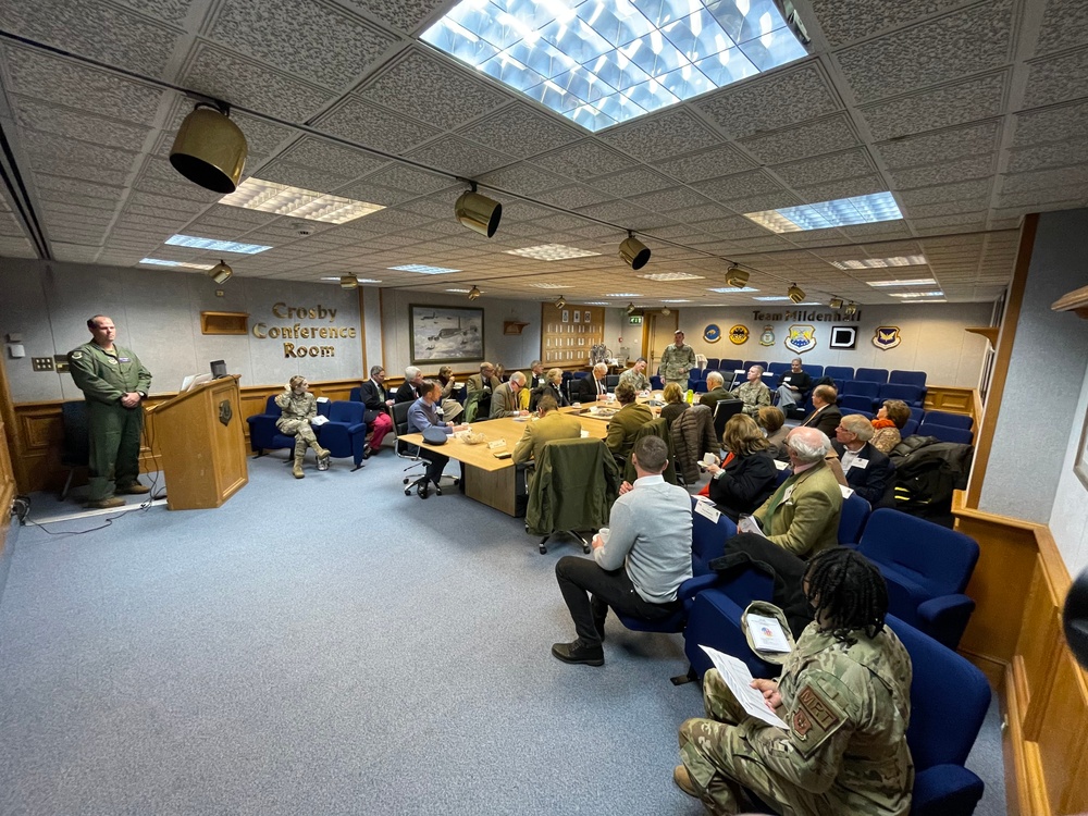 Team Mildenhall hosts high sheriffs and deputy lieutenants for familiarization visit