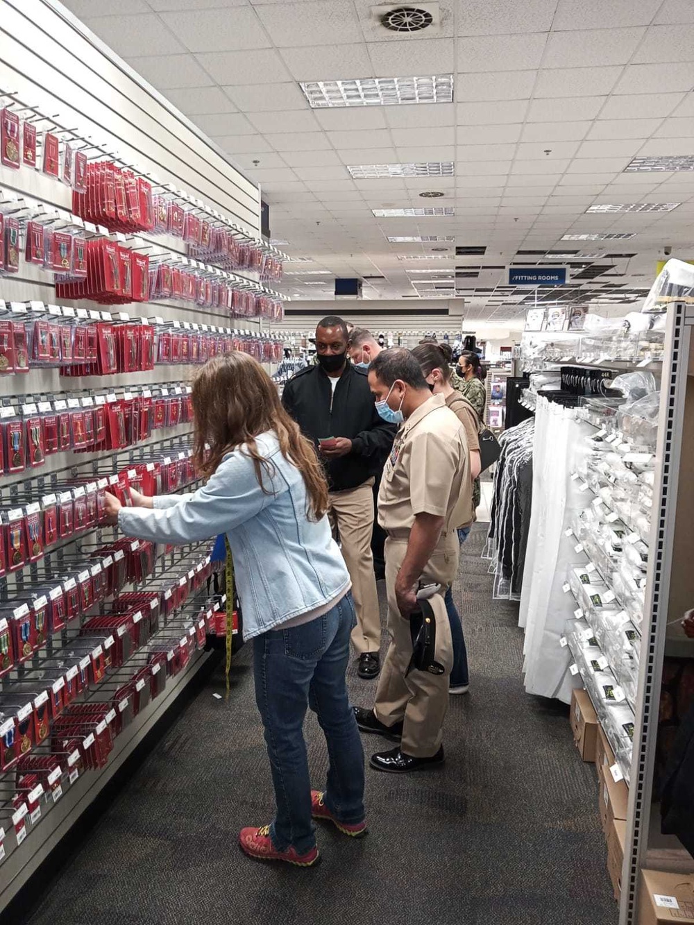 NEX Sigonella assists newly selected Chief Petty Officers with their new uniforms