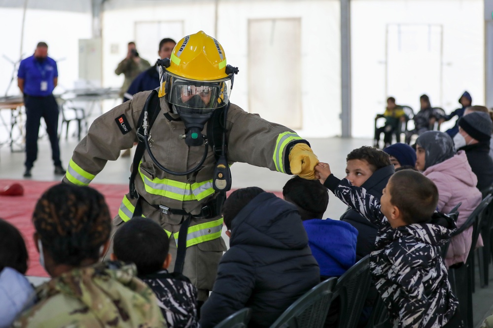 Young Travelers of Camp Liya Learn Fire Safety