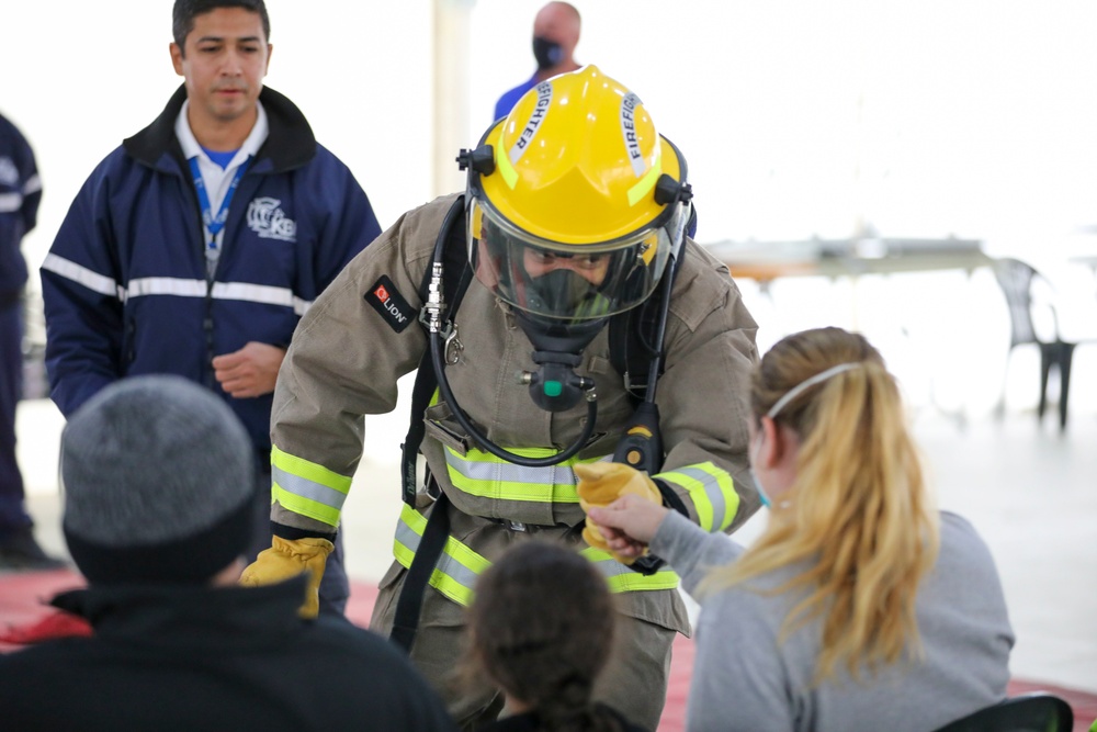 Young Travelers of Camp Liya Learn Fire Safety