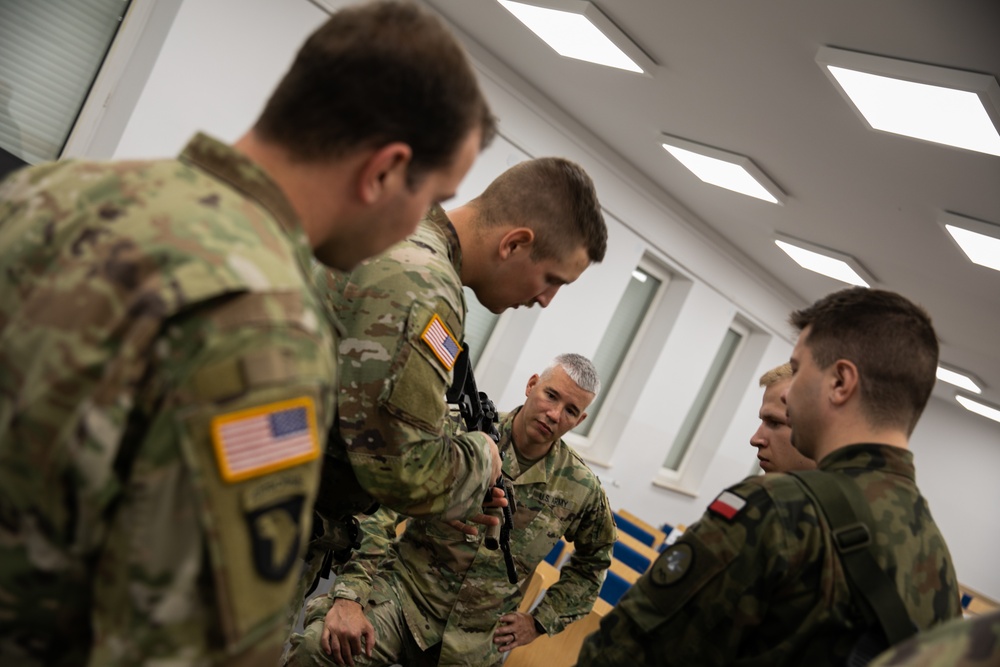 Battle Group Poland US National Guard citizen soldiers teach active threat response