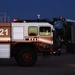 Fort Sill firefighters come out of the station ready to fight fire