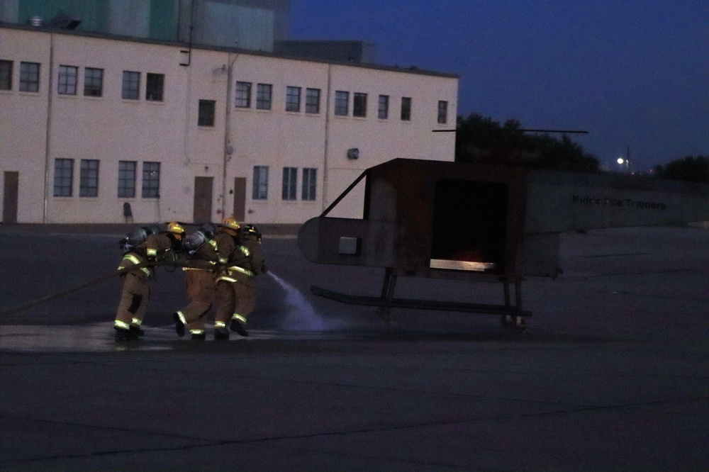 Fort Sill firefighters train on aircrew evacuation