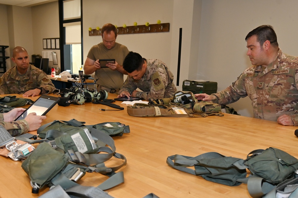 920th Operation Suport Squadron Aircrew Flight Equipment conduct routine training