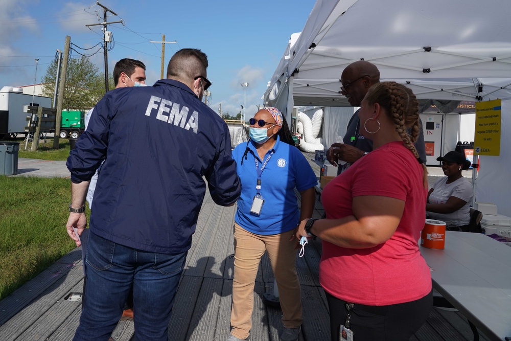 Hurricane Ida: Director of External Affairs and Communications  Visits FEMA Responder Lodging