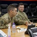 Maj. Gen. Laura Yeager provides mentorship training via Video Teleconference to Task Force Phoenix Soldiers during deployment