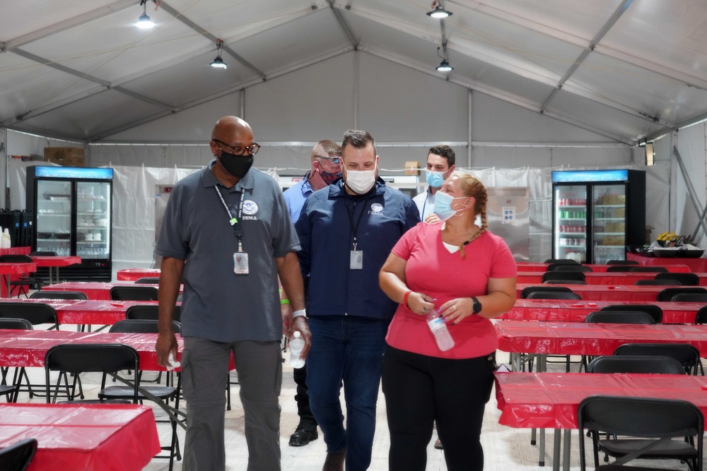 Hurricane Ida: Director of External Affairs and Communications  Visits FEMA Responder Lodging