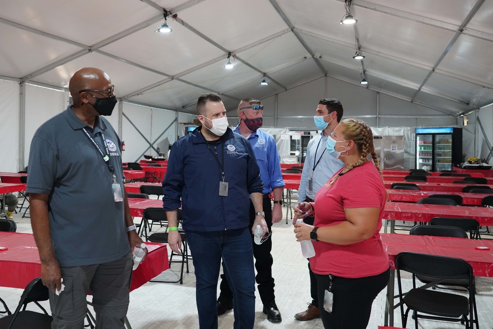 Hurricane Ida: Director of External Affairs and Communications  Visits FEMA Responder Lodging