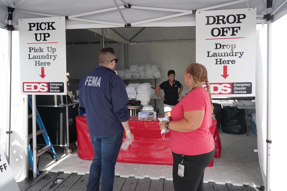 Hurricane Ida: Director of External Affairs and Communications  Visits FEMA Responder Lodging