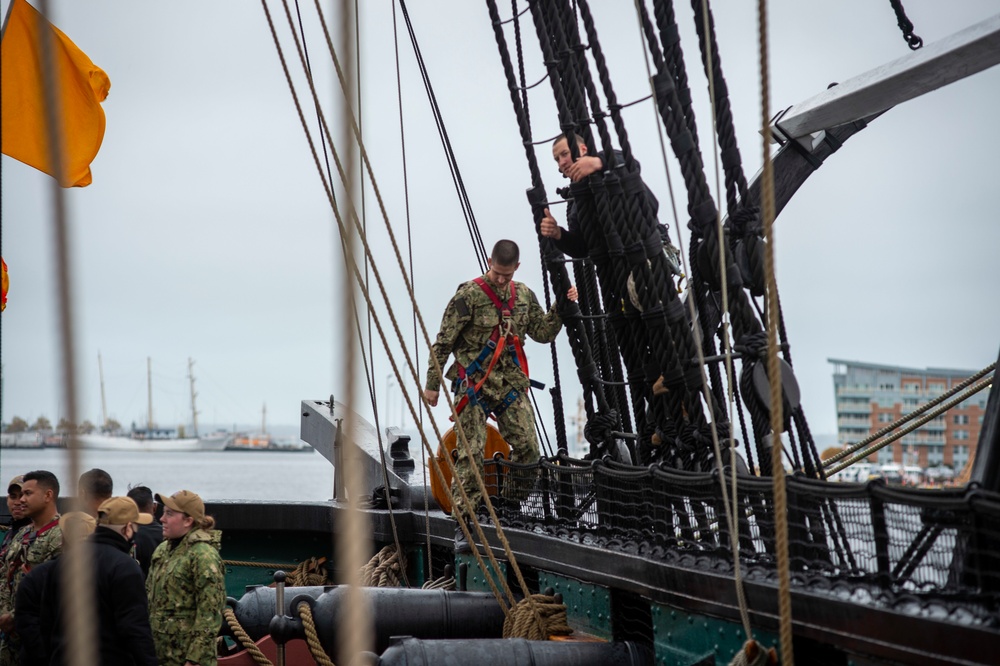 USS Constitution hosts Chief Petty Officer Heritage Weeks