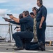 USS Higgins (DDG 76) small arms weapsons shoot.