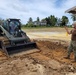 US Navy Seabees assigned to NMCB-5 support the PNG Defence Force