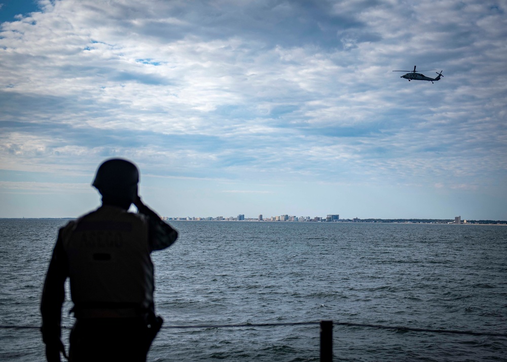 GHWB Sailor Stands Watch