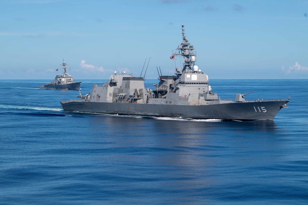 USS Higgins (DDG 76) interoperability training.