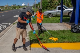 Volunteers Revitalize Dededo Bus Stop Honoring CHamoru Marine