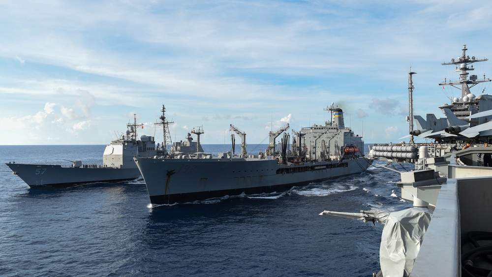 USS Carl Vinson (CVN 70) Conducts Replenishment-at-Sea