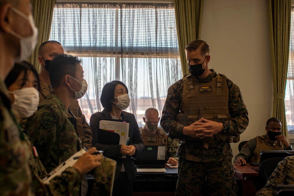 MCAS Iwakuni hosts installation tour for Japan Ground Self-Defense Force Middle Army chief of staff