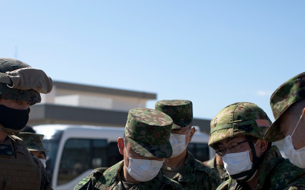 MCAS Iwakuni hosts installation tour for Japan Ground Self-Defense Force Middle Army chief of staff
