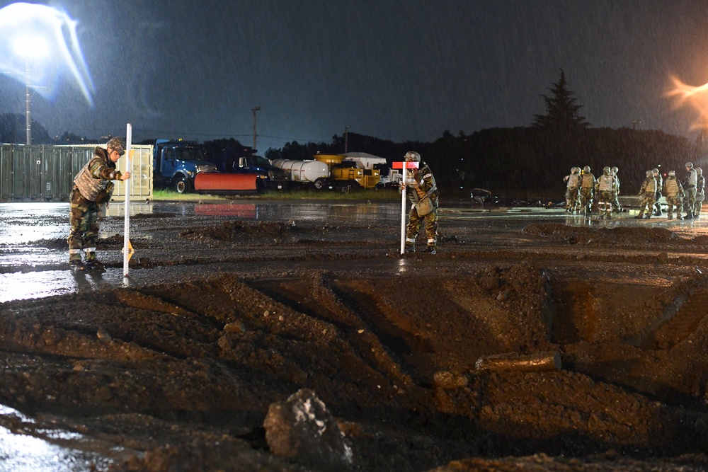 Yokota Airmen practice rapid runway repair