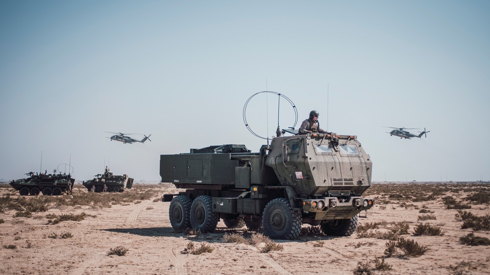 11th MEU HIMARS support exercise Indigo Defender 21 in Saudi Arabia