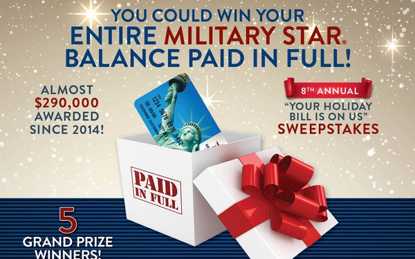 MILITARY STAR Brings Holiday Cheer with its 8th Annual Your Holiday Bill Is on Us Sweepstakes