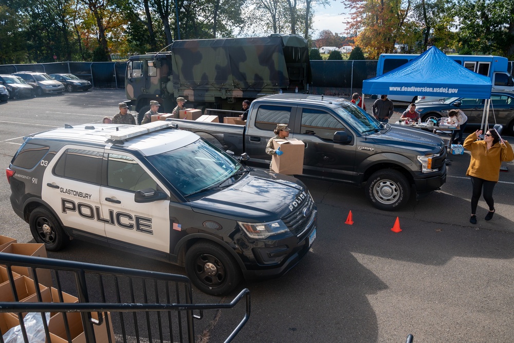 Connecticut National Guard assists DEA on National Drug Take Back Day