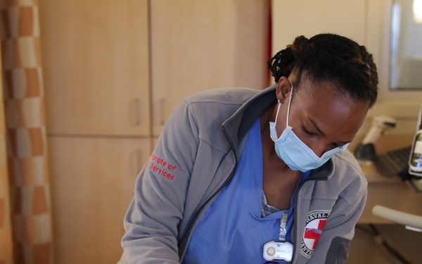 Sailors shadow at Central Washington Hospital