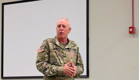 263rd Army Air and Missile Defense Command outgoing commander address troops, says his farewell