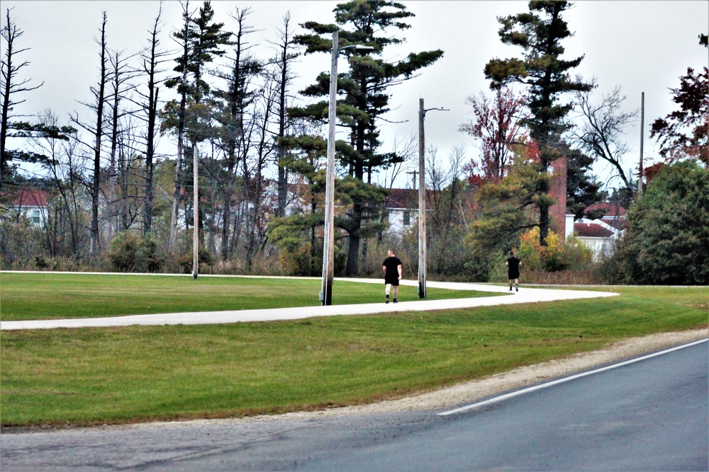 Fall PT session at Fort McCoy