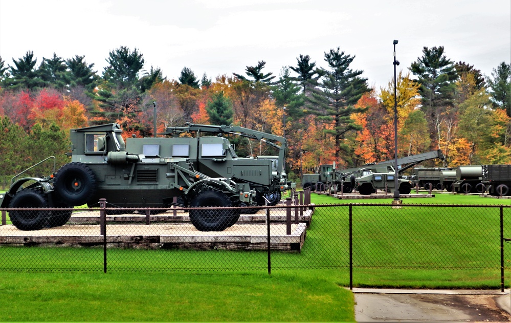 Fall 2021 scenes at Fort McCoy's Equipment Park