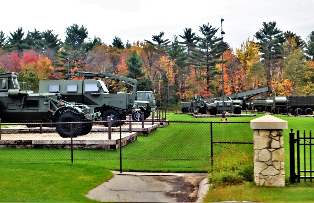 Fall 2021 scenes at Fort McCoy's Equipment Park