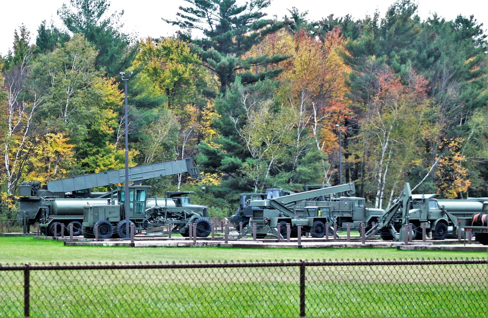 Fall 2021 scenes at Fort McCoy's Equipment Park