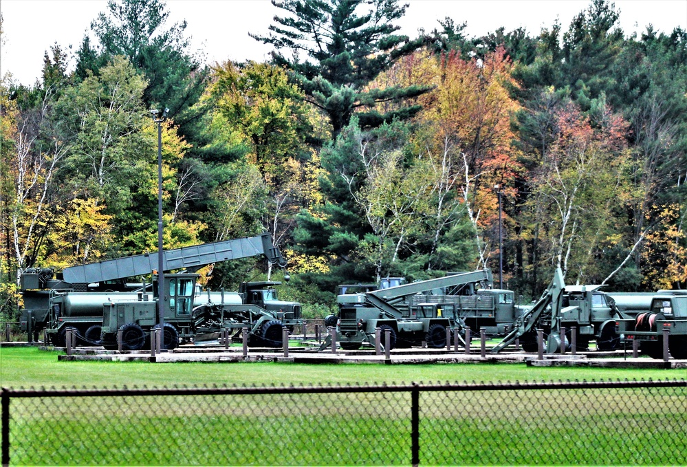 Fall 2021 scenes at Fort McCoy's Equipment Park