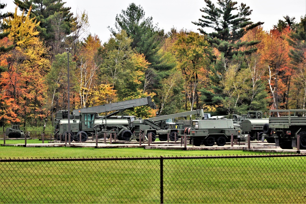 Fall 2021 scenes at Fort McCoy's Equipment Park