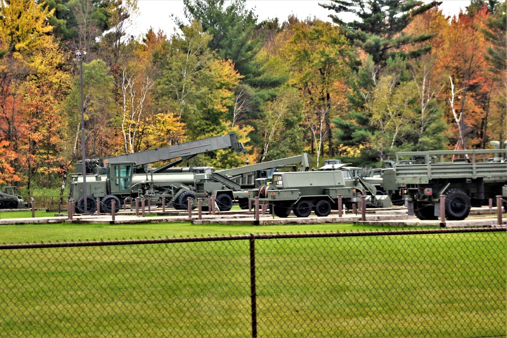 Fall 2021 scenes at Fort McCoy's Equipment Park