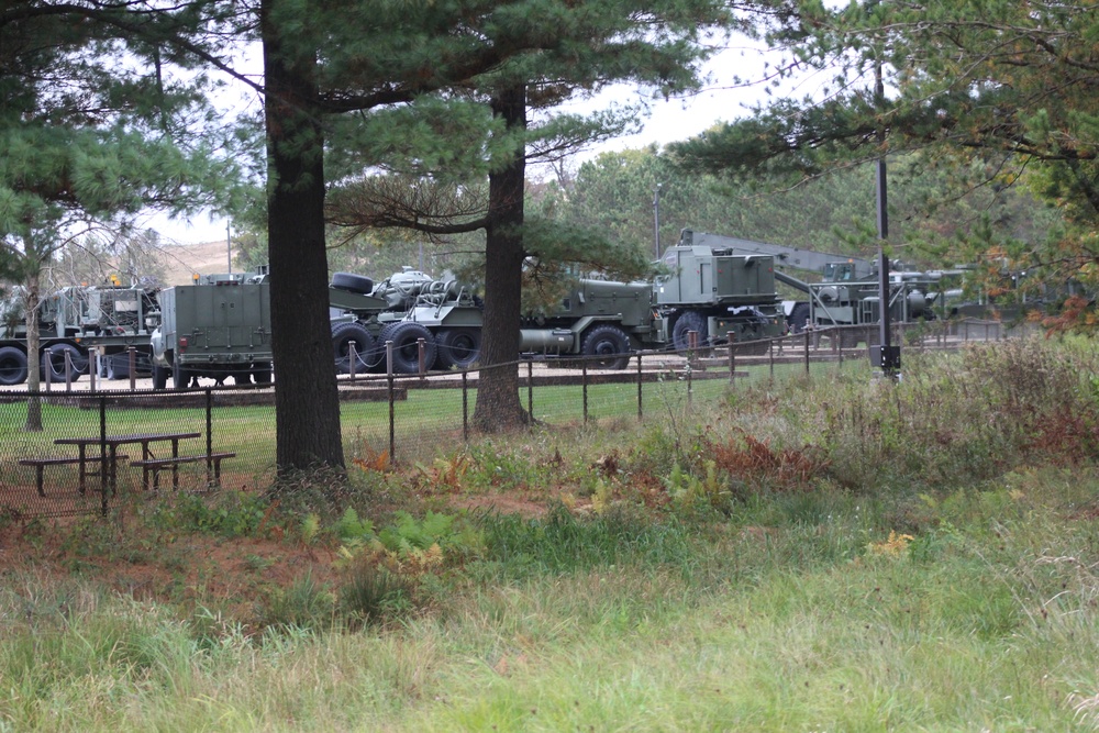 Fall 2021 scenes at Fort McCoy's Equipment Park