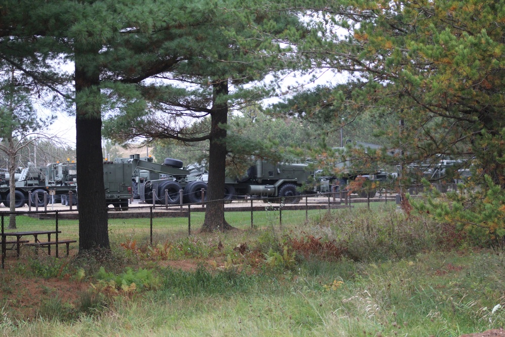 Fall 2021 scenes at Fort McCoy's Equipment Park