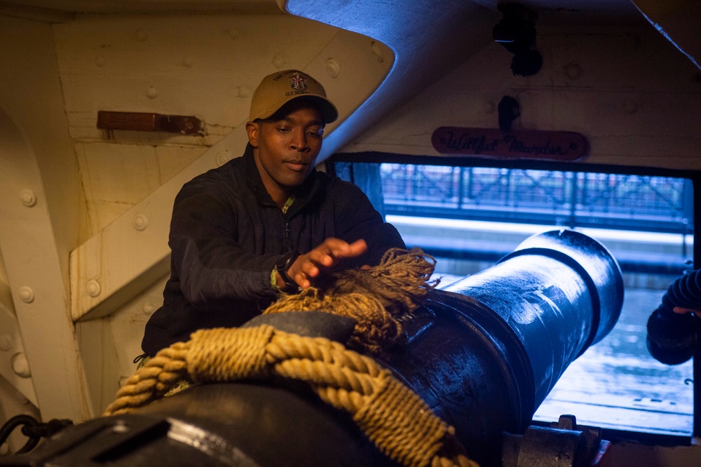 USS Constitution hosts Chief Petty Officer Heritage Weeks